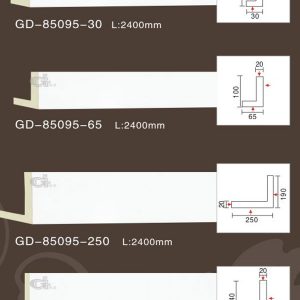 Phào nẹp, chỉ tường trơn PU – GM – GD-85095-30